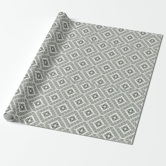 Palestinian Stitch Print Wrapping Paper Geschenkpapier (Ungerollt)