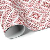 Palestinian Stitch Print Wrapping Paper Geschenkpapier (Rolleneckpunkt)