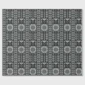 Palestinian Tatreez Print Wrapping Paper Geschenkpapier (Flach)