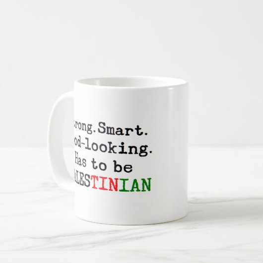 palestinisch stark kaffeetasse (Vorderseite Links)