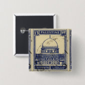 palestinische antike Briefmarke 1920 Button (Vorne & Hinten)