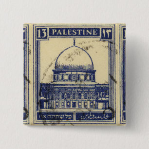 palestinische antike Briefmarke 1920 Button