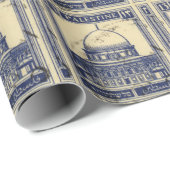 palestinische antike Briefmarke 1920 Geschenkpapier (Rolleneckpunkt)