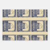 palestinische antike Briefmarke 1920 Geschenkpapier Set (Vorderseite 3)