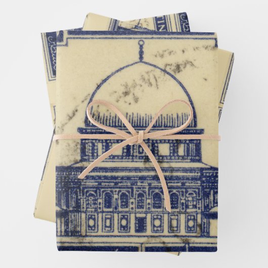 palestinische antike Briefmarke 1920 Geschenkpapier Set (Beispiel)