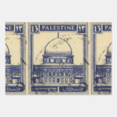 palestinische antike Briefmarke 1920 Geschenkpapier Set (Vorderseite)