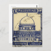 palestinische antike Briefmarke 1920 Postkarte (Vorne/Hinten)