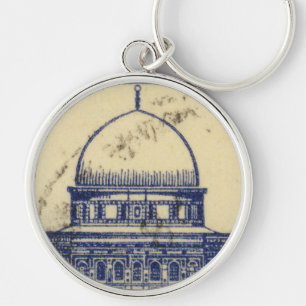 palestinische antike Briefmarke 1920 Schlüsselanhänger