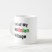 palestinische Kaffeemaschine Tasse (Vorderseite Links)