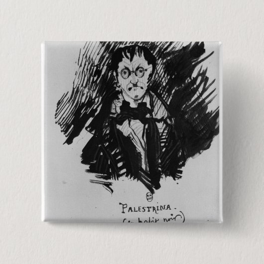 Palestrina in einem schwarzen Anzug Button (Vorderseite)