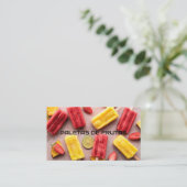 Paletas de frutas visitenkarte (Stehend Vorderseite)