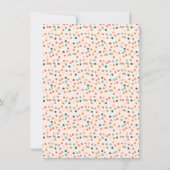 Palette | Aquamarin & Gold Arch & Grad Foto Abschl Einladung (Rückseite)