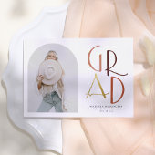 Palette | Boho Arch & Bold Foto Abschluss Einladung