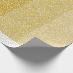 PALETTE BOTANISCHES LEAF-PATTERIUM FÜR GOLDFARBEN GESCHENKPAPIER