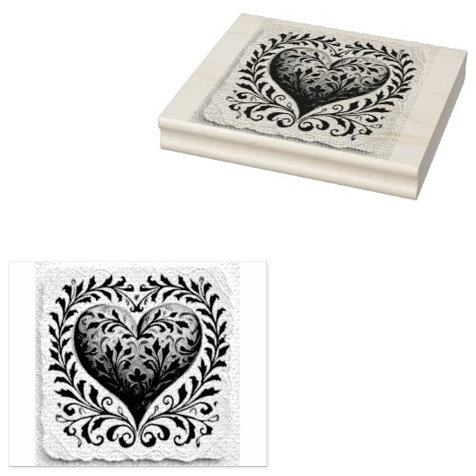 Palette der Lieben: Gouache Valentine Hearts Gummistempel (Stempel)