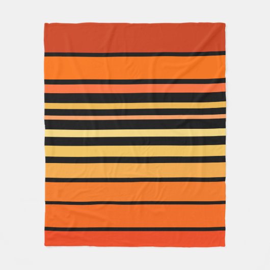 Palette der orangen Farblinien Fleecedecke (Vorderseite)