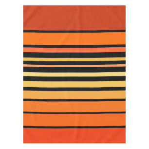 Palette der orangen Farblinien Tischdecke
