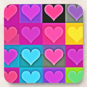 Palette der sichtbaren Liebe: Herzblut Getränkeuntersetzer