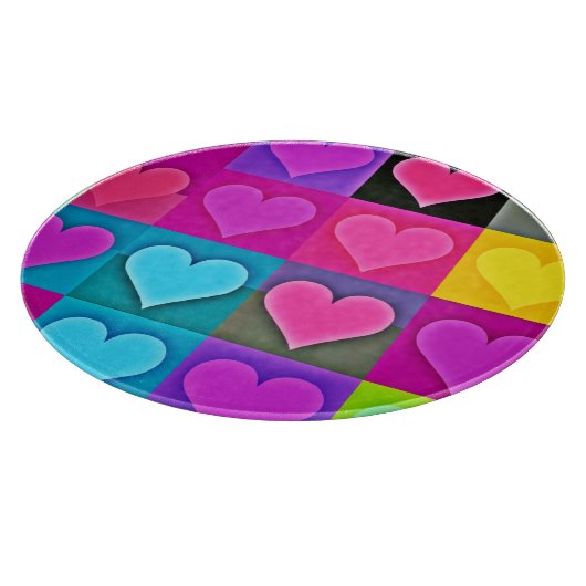 Palette der sichtbaren Liebe: Herzblut Schneidebrett (Ecke)