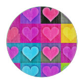 Palette der sichtbaren Liebe: Herzblut Schneidebrett (Vorderseite)