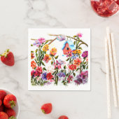 PALETTE DRUCKEN BIRD HOUSE PAPIER NAPKINS SERVIETTE (Beispiel)