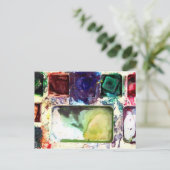 PALETTE FARBEN Postkarte (Stehend Vorderseite)