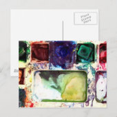 PALETTE FARBEN Postkarte (Vorne/Hinten)