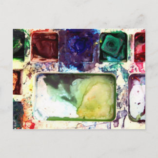 PALETTE FARBEN Postkarte