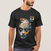 Palette Knife Akrylkkunst - Fett strukturiert T-Shirt (Vorderseite)
