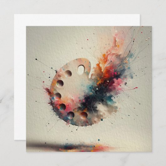 Palette of Creation Einladung (Vorne/Hinten)