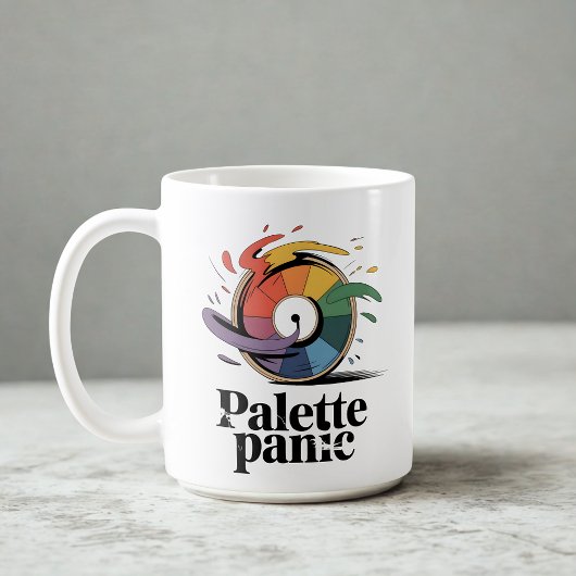 Palette Panik | Designerleben-Witz Kaffeetasse