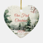 Palette Personalized Photo Design Keramik Ornament (Hinten)