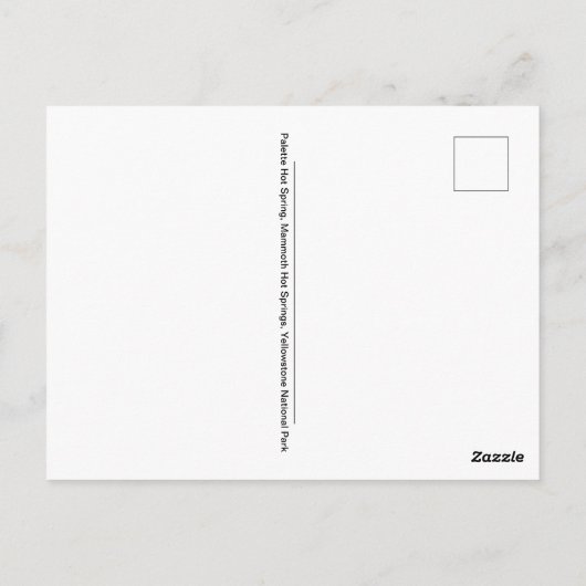 Palette Springs Sunrise Mammos Hot Springs Postkarte (Rückseite)