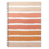 Palette Warmer Pinsel Strokes Notizblock (Vorderseite)