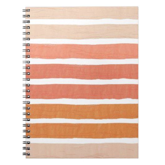 Palette Warmer Pinsel Strokes Notizblock (Vorderseite)