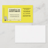 Paletten-Jack Visitenkarte (Vorne/Hinten)