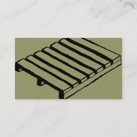 Paletten-Visitenkarten Visitenkarte (Rückseite)