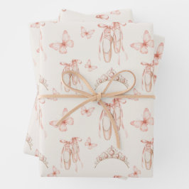 Palettenpumpen und Tiaras Geschenkpapier Set