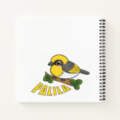 Palila Hawaii Forest Bird Notizblock (Rückseite)