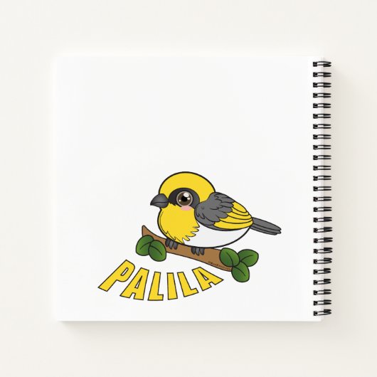Palila Hawaii Forest Bird Notizblock (Rückseite)