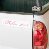 Palin 2012 (rosa) Autoaufkleber (Auf Lkw)