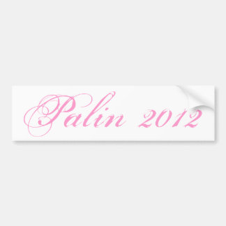 Palin 2012 (rosa) Autoaufkleber