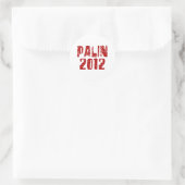 Palin 2012 runder aufkleber (Tasche)