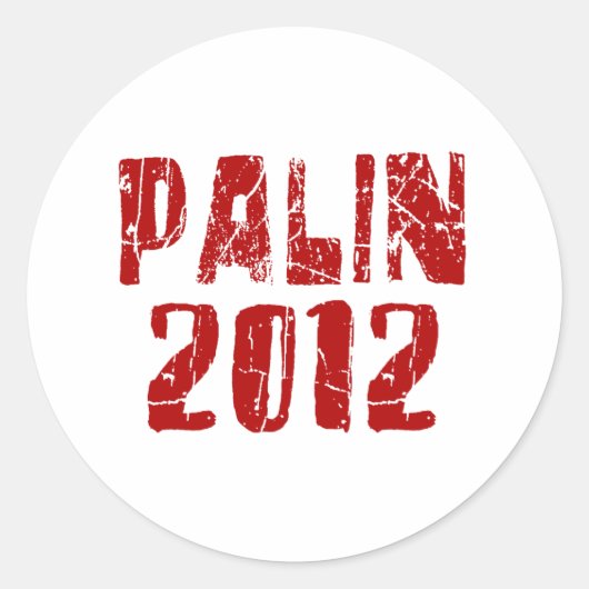 Palin 2012 runder aufkleber (Vorderseite)