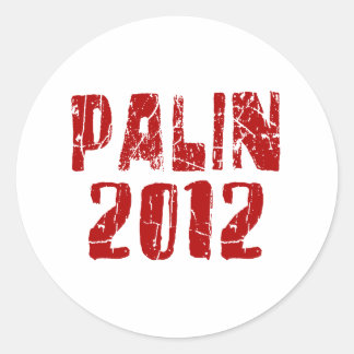 Palin 2012 runder aufkleber