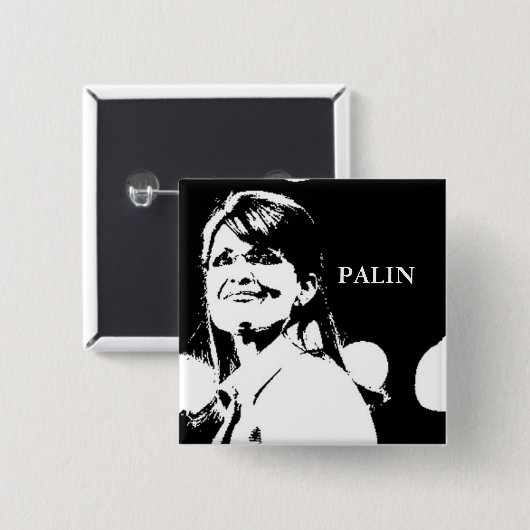 Palin b/w Button (Vorne & Hinten)