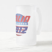 Palin Bier-Tasse 2012 Mattglas Bierglas (VorderseiteRechts)