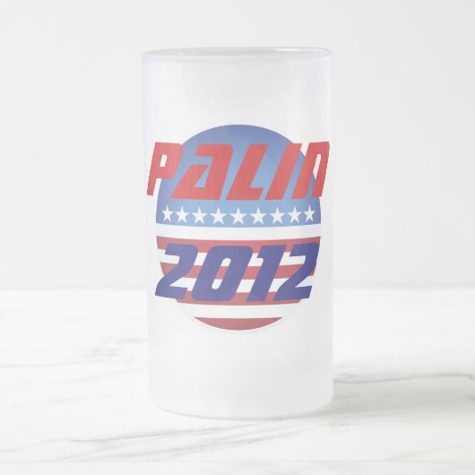 Palin Bier-Tasse 2012 Mattglas Bierglas (Mittel)
