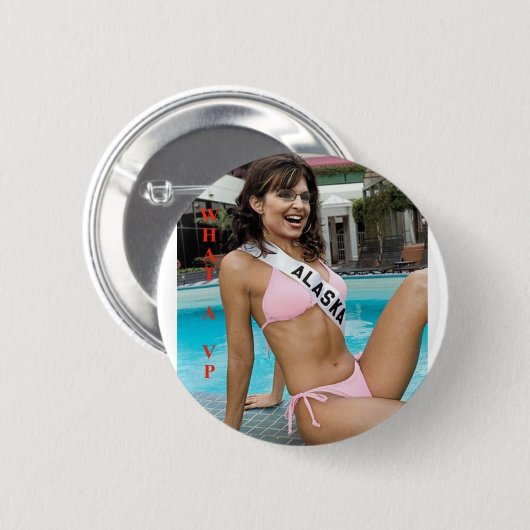 palin Bikini Alaska Button (Vorne & Hinten)