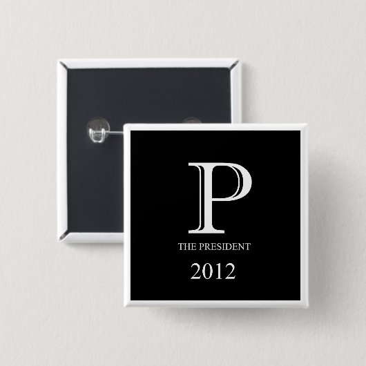 Palin für Präsidenten Button (Vorne & Hinten)